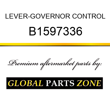 LEVER-GOVERNOR CONTROL B1597336