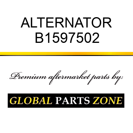 ALTERNATOR B1597502