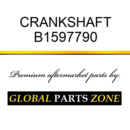 CRANKSHAFT B1597790