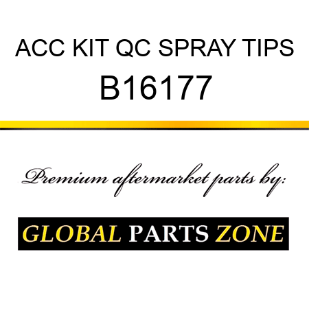 ACC KIT QC SPRAY TIPS B16177