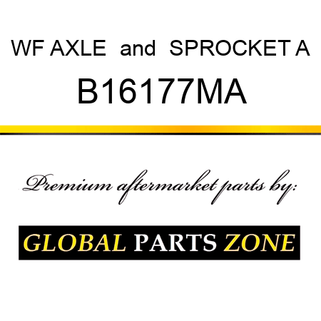 WF AXLE & SPROCKET A B16177MA