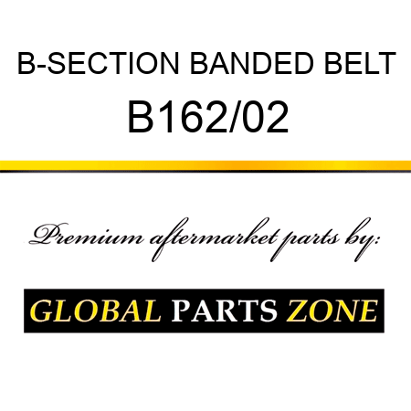 B-SECTION BANDED BELT B162/02