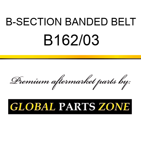 B-SECTION BANDED BELT B162/03