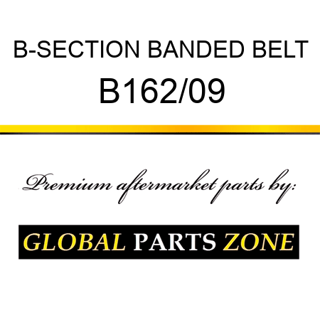 B-SECTION BANDED BELT B162/09