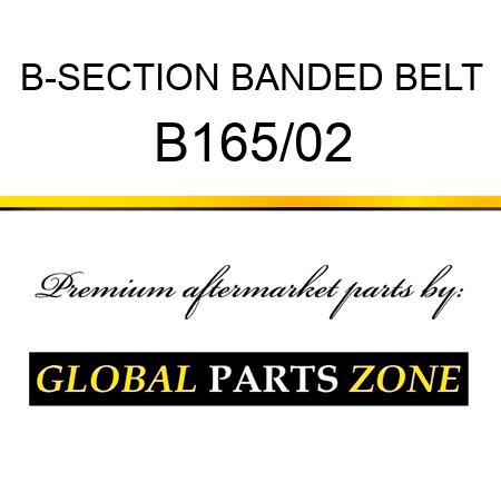 B-SECTION BANDED BELT B165/02