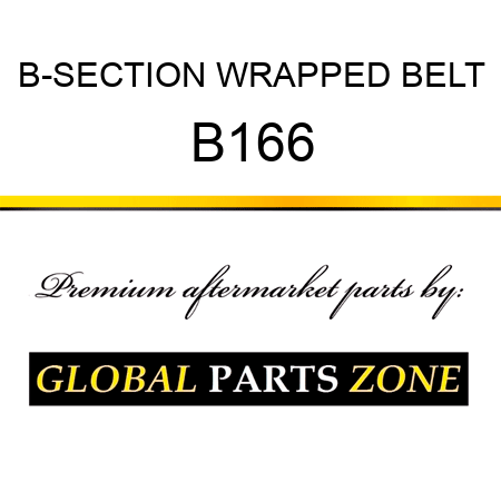 B-SECTION WRAPPED BELT B166