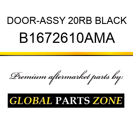 DOOR-ASSY 20RB BLACK B1672610AMA