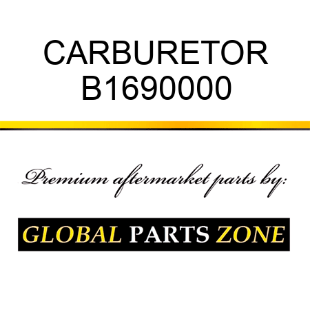CARBURETOR B1690000