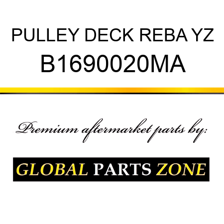 PULLEY DECK REBA YZ B1690020MA