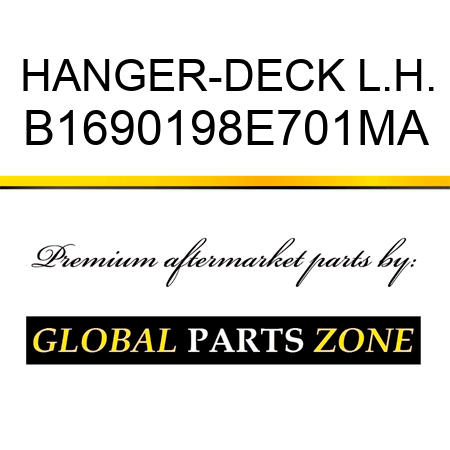 HANGER-DECK L.H. B1690198E701MA