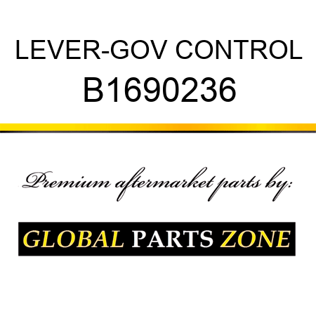 LEVER-GOV CONTROL B1690236