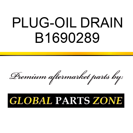 PLUG-OIL DRAIN B1690289