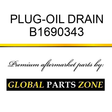 PLUG-OIL DRAIN B1690343