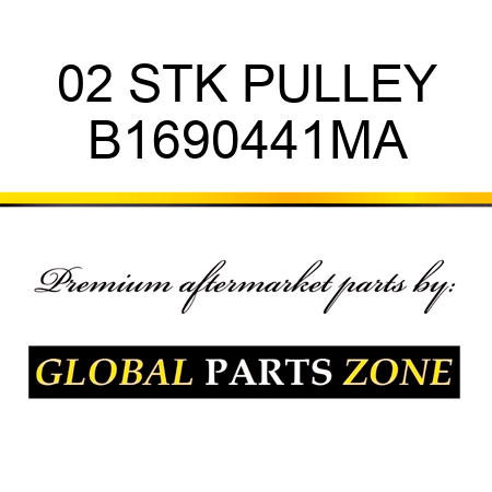 02 STK PULLEY B1690441MA