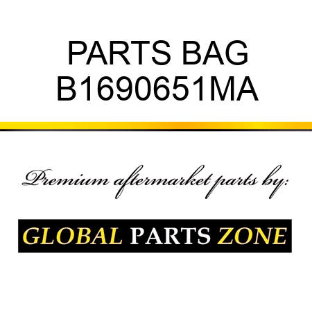 PARTS BAG B1690651MA