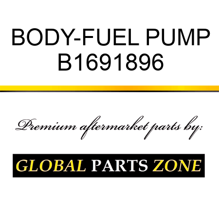 BODY-FUEL PUMP B1691896