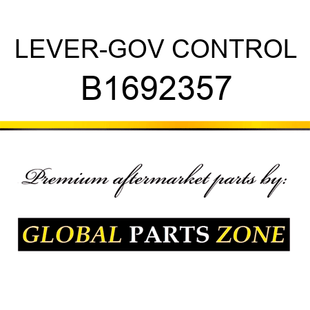 LEVER-GOV CONTROL B1692357