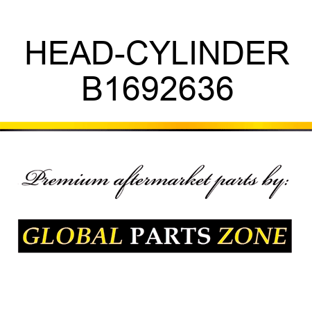 HEAD-CYLINDER B1692636