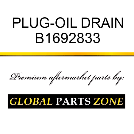 PLUG-OIL DRAIN B1692833