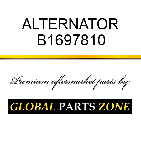 ALTERNATOR B1697810