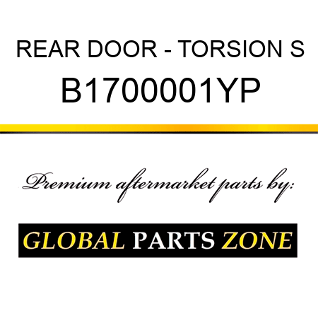 REAR DOOR - TORSION S B1700001YP