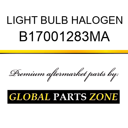 LIGHT BULB HALOGEN B17001283MA