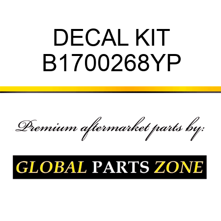 DECAL KIT B1700268YP