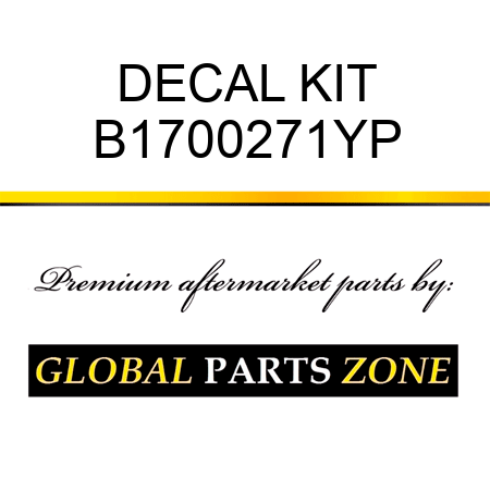 DECAL KIT B1700271YP