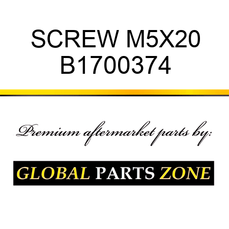 SCREW M5X20 B1700374