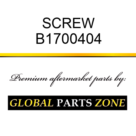 SCREW B1700404