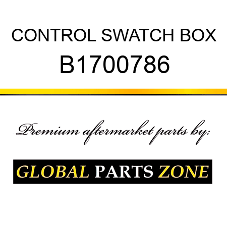 CONTROL SWATCH BOX B1700786