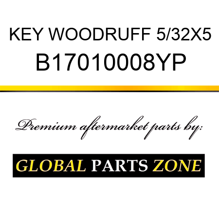 KEY WOODRUFF 5/32X5 B17010008YP