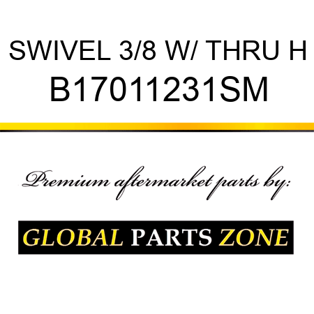 SWIVEL 3/8 W/ THRU H B17011231SM