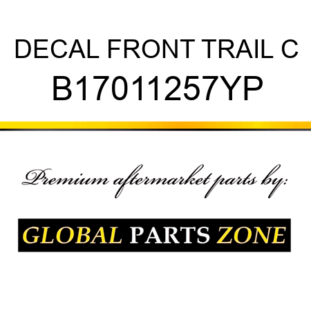 DECAL FRONT TRAIL C B17011257YP