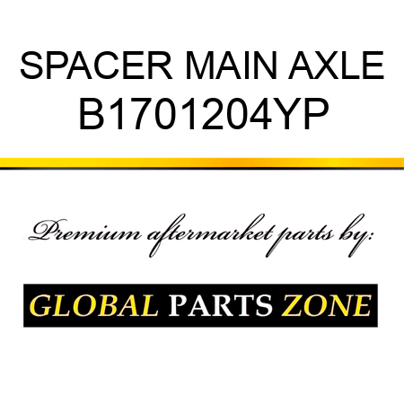 SPACER MAIN AXLE B1701204YP