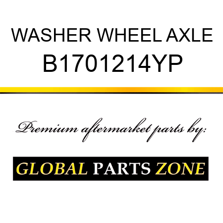 WASHER WHEEL AXLE B1701214YP