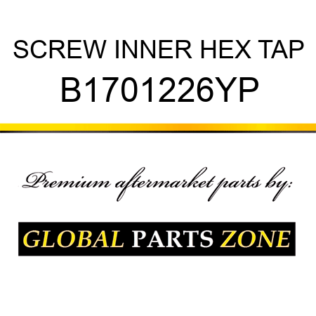 SCREW INNER HEX TAP B1701226YP