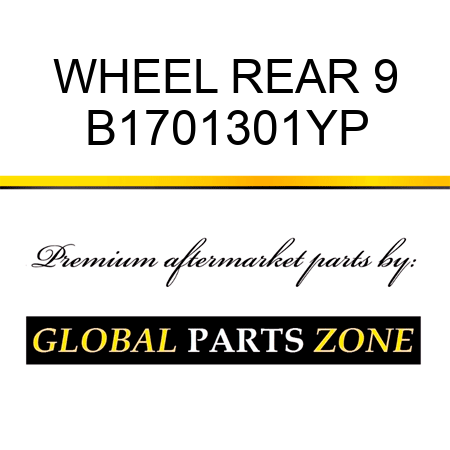 WHEEL REAR 9 B1701301YP