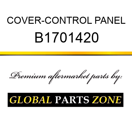 COVER-CONTROL PANEL B1701420