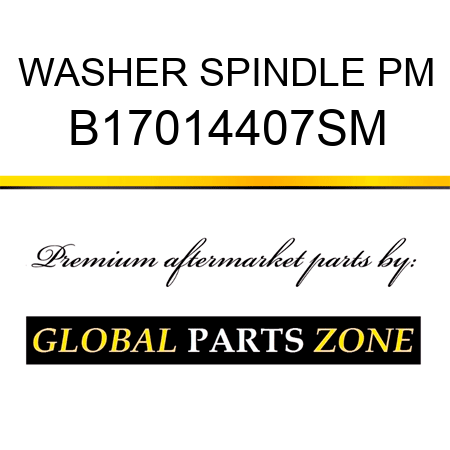 WASHER SPINDLE PM B17014407SM