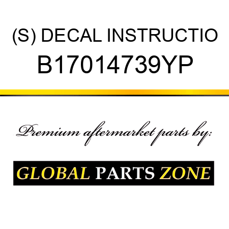 (S) DECAL INSTRUCTIO B17014739YP