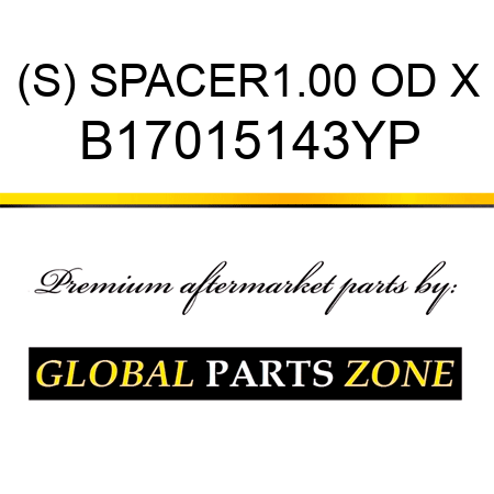 (S) SPACER1.00 OD X B17015143YP