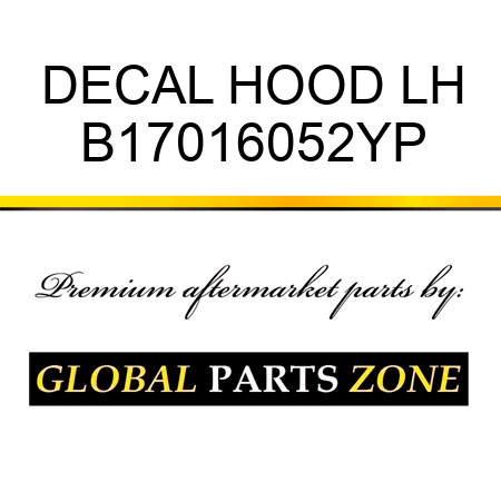 DECAL HOOD LH B17016052YP