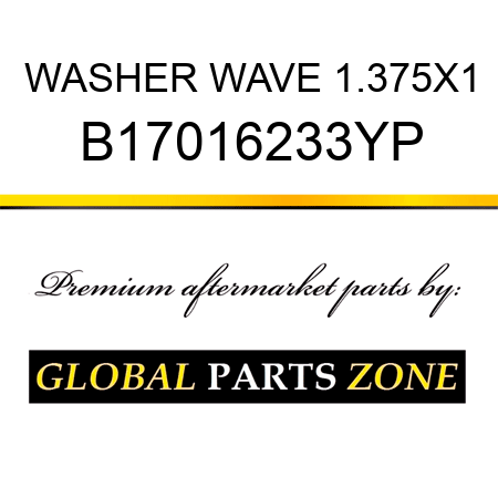 WASHER WAVE 1.375X1 B17016233YP