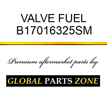 VALVE FUEL B17016325SM