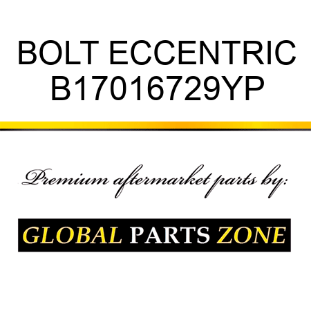 BOLT ECCENTRIC B17016729YP