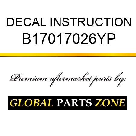 DECAL INSTRUCTION B17017026YP