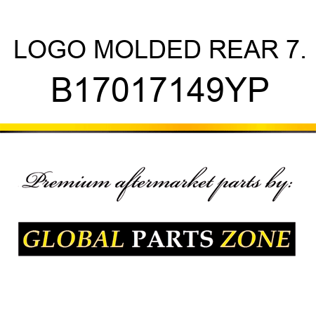 LOGO MOLDED REAR 7. B17017149YP