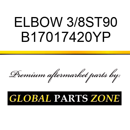 ELBOW 3/8ST90 B17017420YP