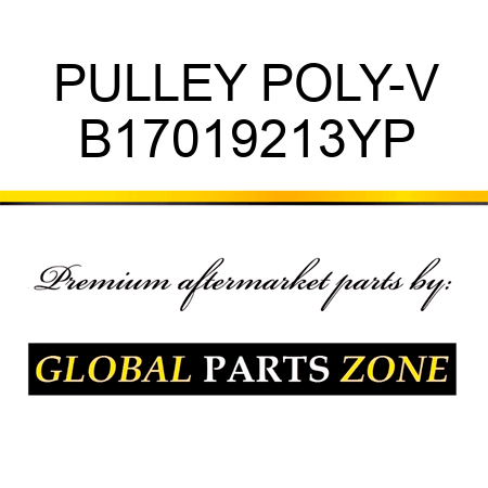 PULLEY POLY-V B17019213YP